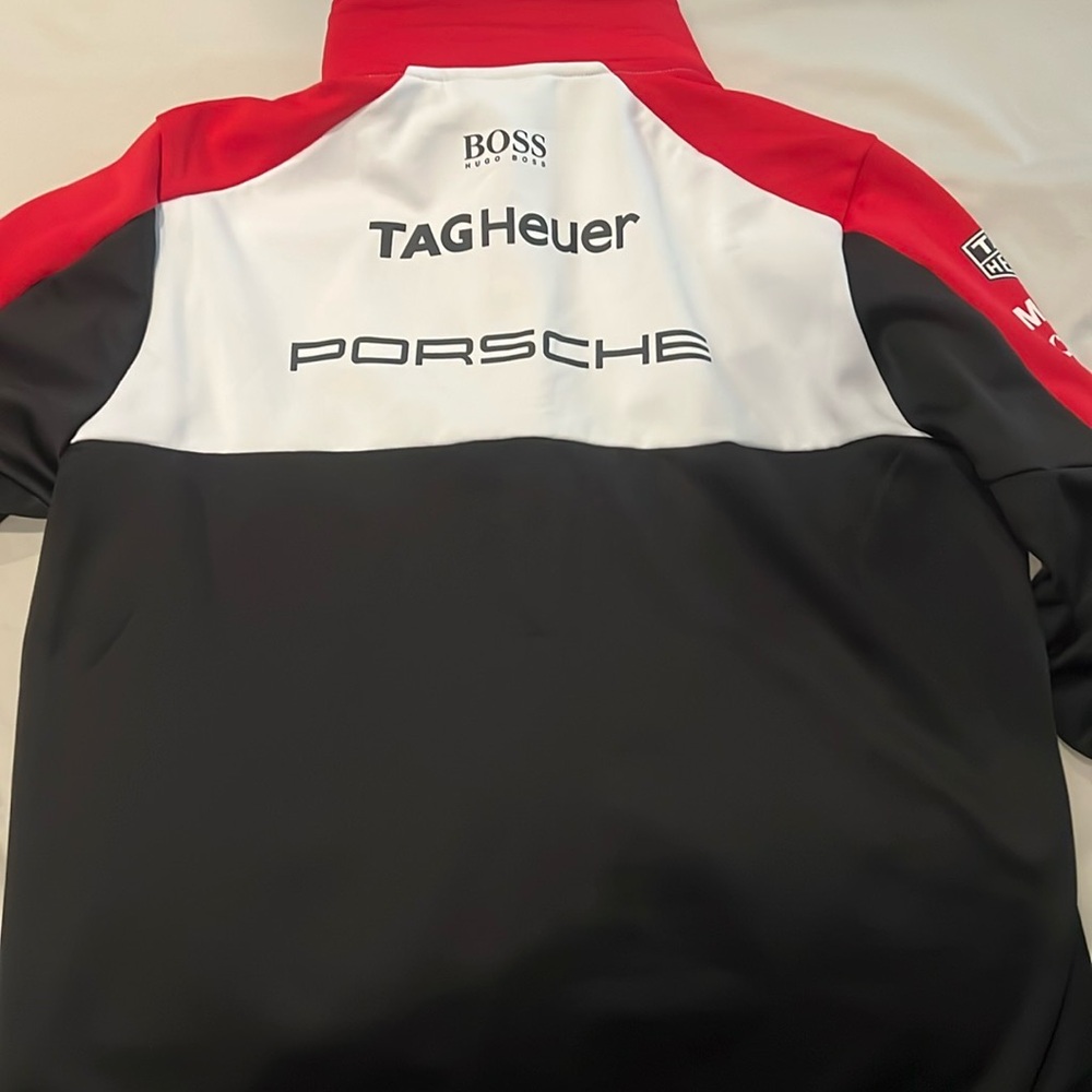 Porsche Motorsport Red and White Jacket